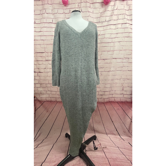 Women's Venus Knit Dress, Size L, Grey - Picture 1 of 7